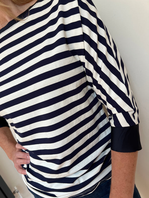 Strati Wide Striped Top