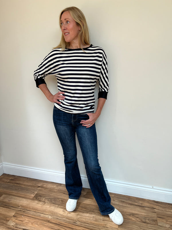 Strati Wide Striped Top