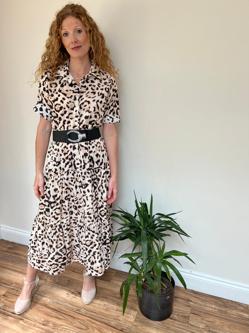 Conti Cotton Animal Print Dress