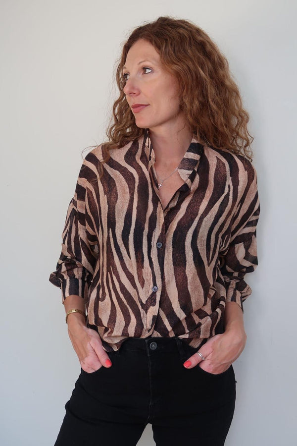 Conti Animal Print Blouse