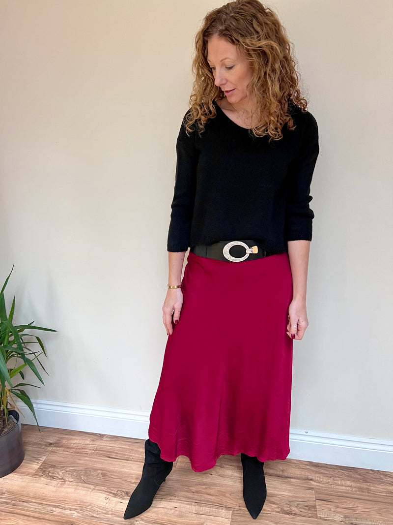 Conti Satin Skirt