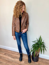 Conti Faux Leather Jacket